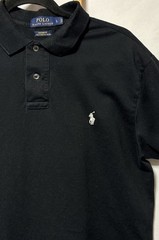 Polo Ralph Lauren Men’s Custom-Fit Polo Black Shirt Men’s Size Large White Pony