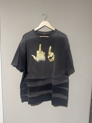 Vintage Middle Finger ASAP Rocky Tee Shirt Insane Fade Crazy Rare Size 2xl