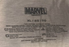 Marvel Comics Character Group Shot Graphic XL T-Shirt White