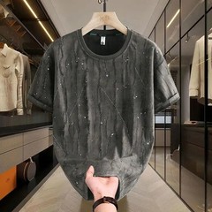 Men Luxury Fashion Trend Butterfly Ripped Hole Casual Summer Streetwear T-Shirt