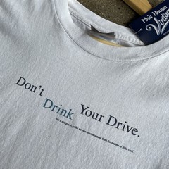 Vintage Nike “Don’t Drink Your Drive” Golf T-Shirt Sz Large Y2K 90s Tiger Woods