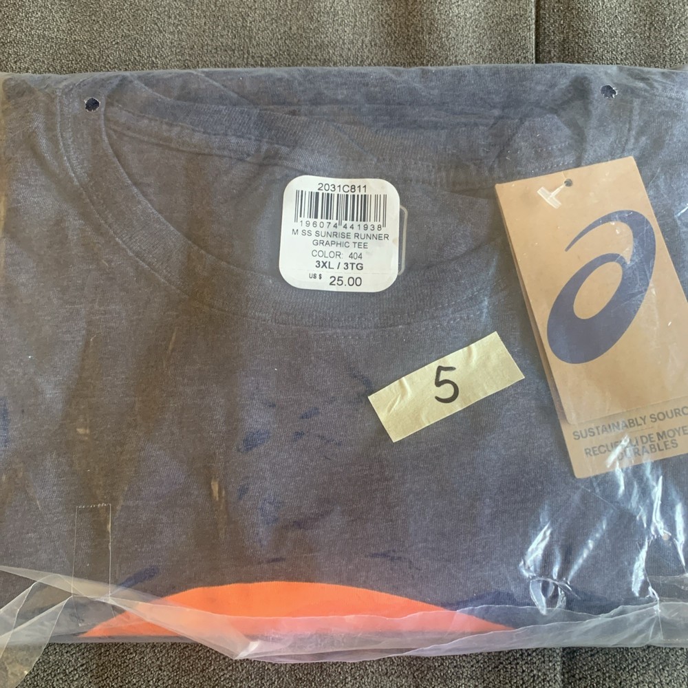 NEW ASICS Sunrise Runner Graphic T-Shirt Size 3XL