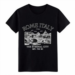 Rome Italy The Eternal City Graphic T-Shirt, Vintage Rome Travel Souvenir Tee