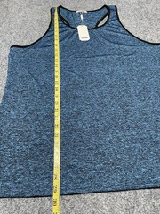 Coofandy Sleeveless Tank Top Shirt Blue Size XL NWT