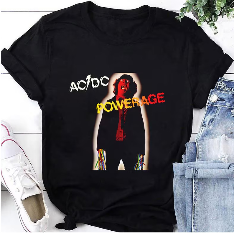 ACDC Powerage T-Shirt, ACDC Shirt Fan Gifts, Acdc Graphic Tee
