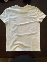 Armani Exchange T-Shirt Mens Large White Crew Neck Cotton/Rayon Tee