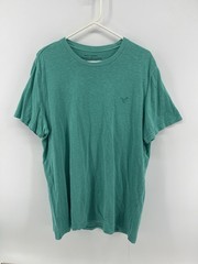 American Eagle Tee T Shirt Mens Size XL Teal Turquoise Short Sleeve Logo