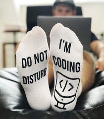 Funny Ankle Socks Do Not Disturb I’m Coding Novelty Gift for Programmers
