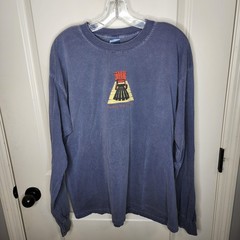 Heaven Has A Dock Shirt Mens XL Blue Adirondack Long Sleeve Christian