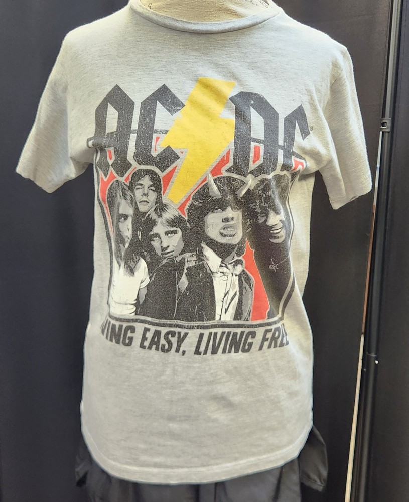 AC/DC “Living Easy, Living Free” Graphic Band T-Shirt – Size Small