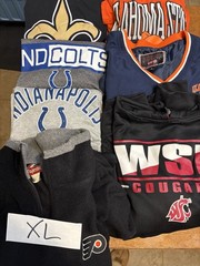 Lot Of 29 Piece Assorted Sports Team Shirts Sweatshirts Modern NCAA NFL NBA NHL