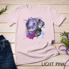 Golden Retriever Vintage Watercolor Dog Portrait Women Mom Unisex T-shirt