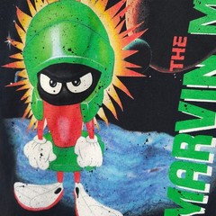 Marvin The Martian T Shirt Mens Size Medium Black Looney Tunes Warner Bros