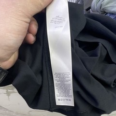 Rick Owens EDFU S/S 23 Crew Neck Pocket T-Shirt Black XS Cotton Polyamide