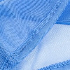 Zonbailon Mens Tops Undershirts Shirts Short Mesh Sleeve See Through T-Shirt