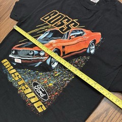 Vintage Ford Mustang Boss T Shirt Y2K Racing Graphic Tee NASCAR – Mens Large