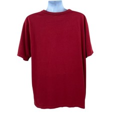 Covington Mens T-Shirt Deep Red Size XLT Crew Neck Regular Fit Pullover Casual