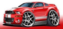 2006-09 Shelby GT500 Mustang Muscle Car Art Print NEW