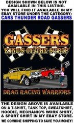 1965 1966 Old School Gasser Kings of the Street & Strip Drag Racing T-shirt 14