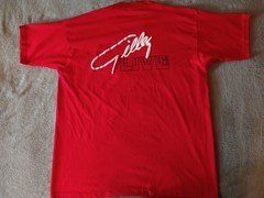 Vintage Fruit Of The Loom Shirt Mens XL Red Mickey Gilley Signed Urban Cowboy
