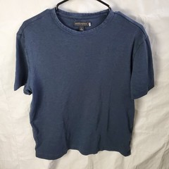 Banana Republic Shirt Mens L Blue Luxury Touch T-Shirt Tee Preppy Casual Crew
