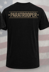 Paratrooper Airborne T-Shirt Army Veteran Military Jump Wings Graphic Tee