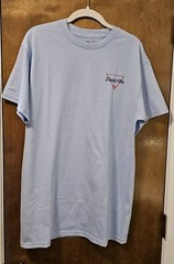 Fresh Vibes Venice T Shirt Med Light Blue Sunset Beach Short Sleeve Casual Nwot