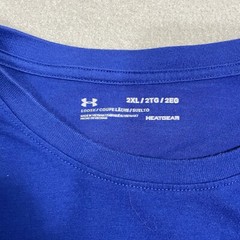 Under Armour Shirt Mens 2XL Gray Blue USCG Coast Guard Semper Paratus Heat Gear