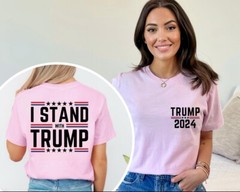 Donald Trump 45 47 MAGA We Stand Missed Me Assassination Fight S-5XL T-Shirt