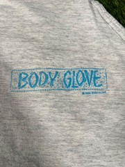 Vintage 1990 Body Glove Surf Beach Surfing Tank Top Puff Print Shirt Men’s White