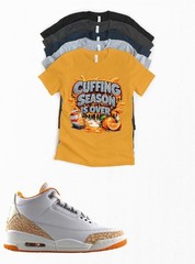 Shirt to match Jordan 3 Cuffing Season Orange Citrus SP Sneakerhead Matching Tee