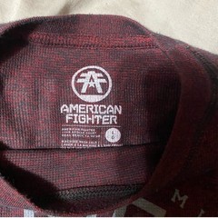 American Fighter Men’s Long Sleeve Deep Red Thermal Shirt, Size Large