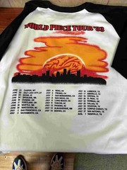 Iron Maiden World Piece Tour 1983 Raglan S to 3XL