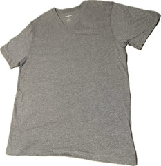 Gray Goodfellow Mens V-Neck Short Sleeve T-Shirt – Size Medium – Benefits HRC