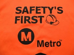 Large NWOT Safety First Metro Safety Walsh Shea Shirt