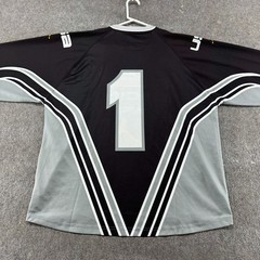 VINTAGE JNCO Racing Jersey Mens XL Black Grey Long Sleeve Moto Motocross USA 90s