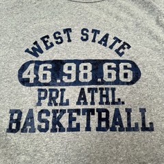 Y2K Polo Ralph Lauren T-Shirt Men Large Vintage Fit West State ATHL Basketball
