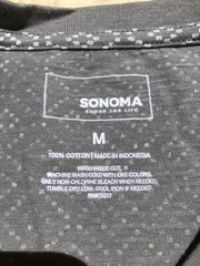 Sonoma Tee Shirt Gray Medium Mens $20 (s-rd-24-38)
