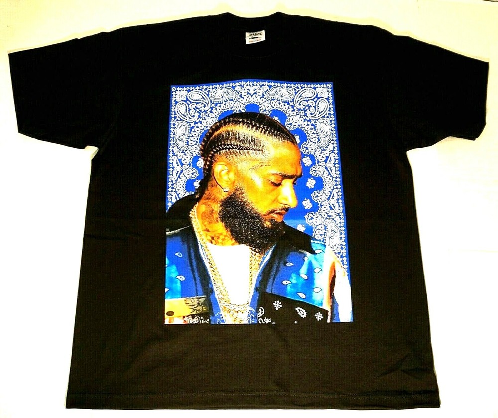 NIPSEY HUSSLE T-shirt Crenshaw Urban Hip Hop Rap HU$$LE Men’s Tee New