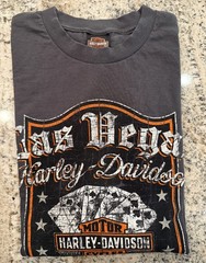 HARLEY DAVIDSON Vintage Tee-Shirt LAS VEGAS NEVADA Long Sleeve X-Large UNISEX VG