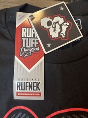 Original Rufnek T Shirt Black Size XL New with Tags Bear Head Drip