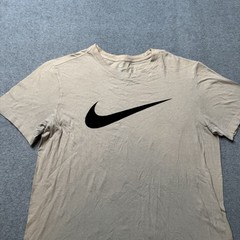 Nike T Shirt Mens Medium Beige Just Do It Performance Classic Sports Adult