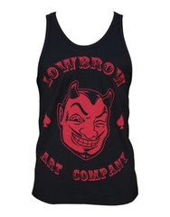 NWT Lowbrow Art Company RED DEVIL Tank Top BLACK SMALL-2XLARGE LIMITED RELEASE