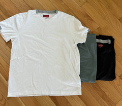 Men’s Saks Fifth Avenue Black or White or Teal 100% Cotton Crewneck T-Shirt XL