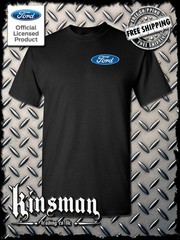 Ford Classic Blue Logo Crest T-Shirt – F150 Mustang – Official Licensed Product