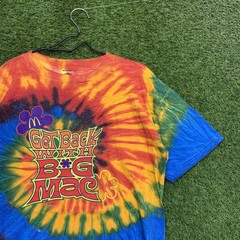 McDonalds Woodfarm Shirt Mens XL Tie Dye Get Back With Big Mac Graphic Tee