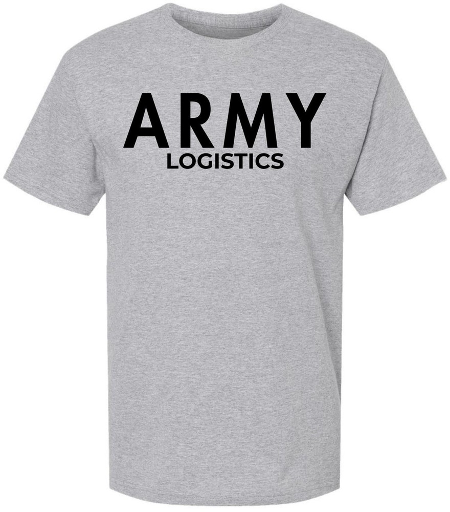 Army Logistics Physical Training T-Shirt U.S. Military Supply PT Running Gym Tee