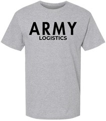 Army Logistics Physical Training T-Shirt U.S. Military Supply PT Running Gym Tee