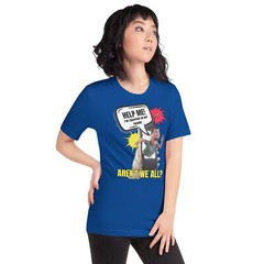 “Unisex Funny T-Shirt – Regular Fit, Crew Neck, 4-Color Design for All”