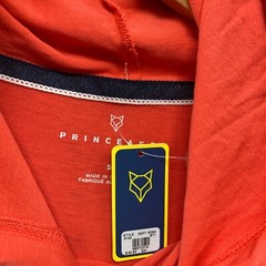 NEW Prince & Fox Long Sleeve Shirt Men Small Orange Hooded NWT $39